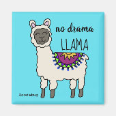 No Drama Llama Magneet (Voorkant)