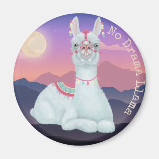 No Drama Llama Magneet (Voorkant)