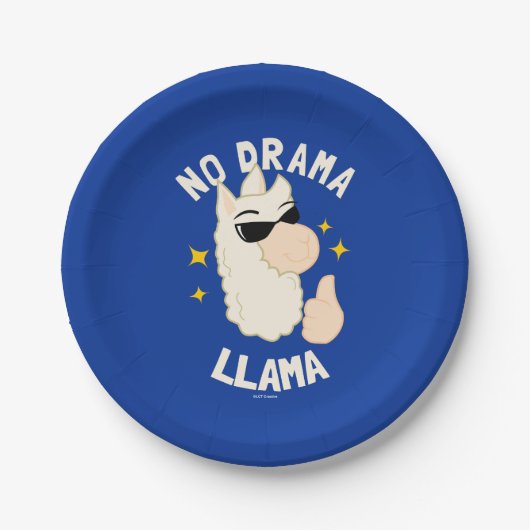No Drama Llama Papieren Bordje (Voorkant)