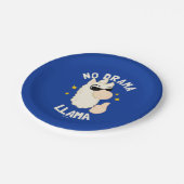 No Drama Llama Papieren Bordje (Gekanteld)