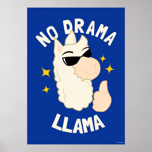 No Drama Llama Poster (Voorkant)