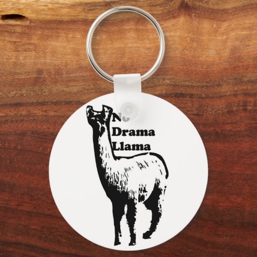 No Drama Llama Sleutelhanger (Voorkant)