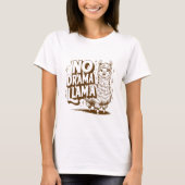 No Drama Llama T-shirt (Voorkant)