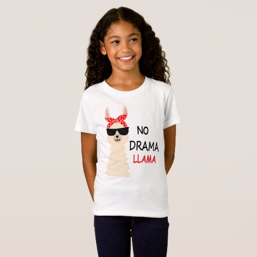 No Drama Llama T-shirt (Voorkant volledig)