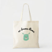 No Drama Llama Tote Bag (Voorkant)