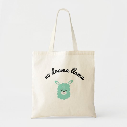 No Drama Llama Tote Bag (Voorkant)