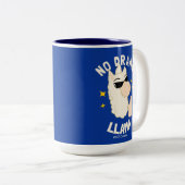 No Drama Llama Tweekleurige Koffiemok (Voorkant rechts)