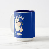 No Drama Llama Tweekleurige Koffiemok (Voorkant links)