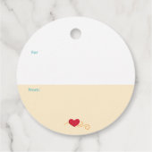 No Drama Llama (Warm) Blauwgroen Bedankjes Labels (Achterkant)