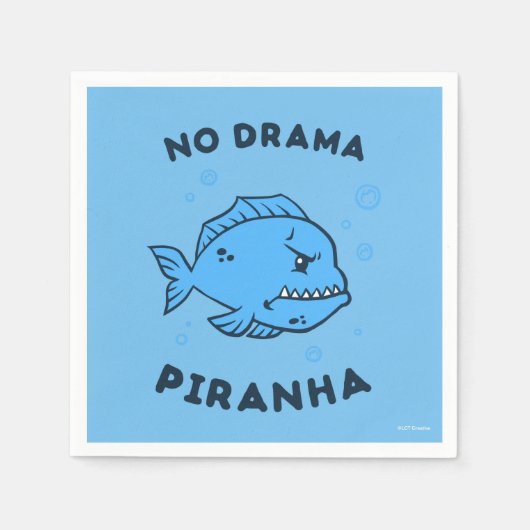 No Drama Piranha Servet (Voorkant)