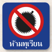 NO Durffruit ⚠ Thaise Taalhandtekeningen ⚠ Bier Onderzetter (Voorkant)