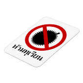 NO Durffruit ⚠ Thaise Taalhandtekeningen ⚠ Magneet (Linkerzijde)