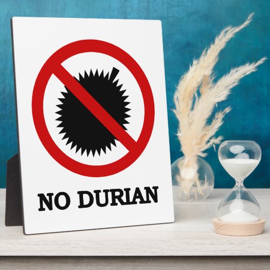 NO Durian Tropical Fruit Sign Fotoplaat (Zijkant)