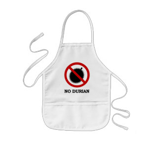 NO Durian Tropical Fruit Sign Kinder Schort