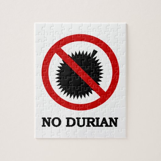 NO Durian Tropical Fruit Sign Legpuzzel (Verticaal)