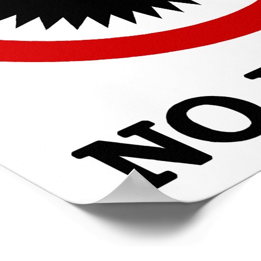 NO Durian Tropical Fruit Sign Poster (Hoek)