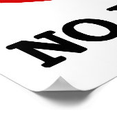 NO Durian Tropical Fruit Sign Poster (Hoek)