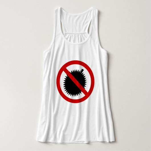 NO Durian Tropical Fruit Sign Tanktop (Design voorkant)