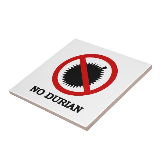 NO Durian Tropical Fruit Sign Tegeltje (Zijkant)