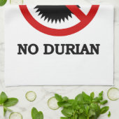 NO Durian Tropical Fruit Sign Theedoek (Gevouwen)