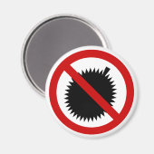 NO Durian Tropical Fruit ⚠ Thai Sign ⚠ Magneet (Voorkant / Achterkant)
