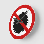 NO Durian Tropical Fruit ⚠ Thai Sign ⚠ Ronde Klok (Hoek)