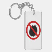 NO Durian Tropical Fruit ⚠ Thai Sign ⚠ Sleutelhanger (Voorkant Links)