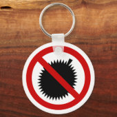 NO Durian Tropical Fruit ⚠ Thai Sign ⚠ Sleutelhanger (Voorkant)