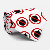 NO Durian Tropical Fruit ⚠ Thai Sign ⚠ Stropdas (Opgerold)