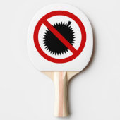 NO Durian Tropical Fruit ⚠ Thai Sign ⚠ Tafeltennisbatje (Voorkant)