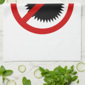 NO Durian Tropical Fruit ⚠ Thai Sign ⚠ Theedoek (Gevouwen)