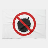 NO Durian Tropical Fruit ⚠ Thai Sign ⚠ Theedoek (Horizontaal)