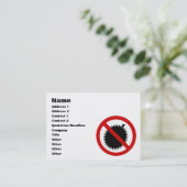 NO Durian Tropical Fruit ⚠ Thai Sign ⚠ Visitekaartje (Staand voorkant)