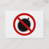 NO Durian Tropical Fruit ⚠ Thai Sign ⚠ Visitekaartje (Achterkant)