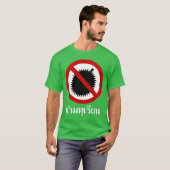 NO Durians ⚠ het Taams Taal van Thailand ⚠ T-shirt (Voorkant volledig)