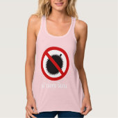 NO Durians ⚠ het Taams Taal van Thailand ⚠ Tanktop (Voorkant)