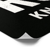 No Easy Rounds MMA Motivation Poster (Hoek)