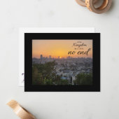 No End to His Kingdom Flat Note Card Notitiekaartje (Voorkant / Achterkant in situ)
