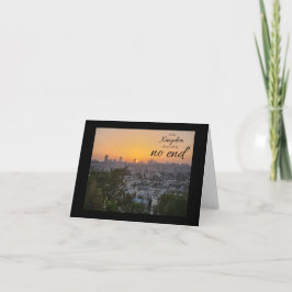 No End to His Kingdom Folded Note Card Notitiekaartje