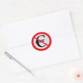 No Euro Ronde Sticker (Envelop)