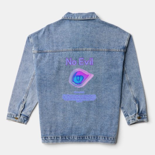 No Evil Eye - Iris Denim Jacket (Achterkant)