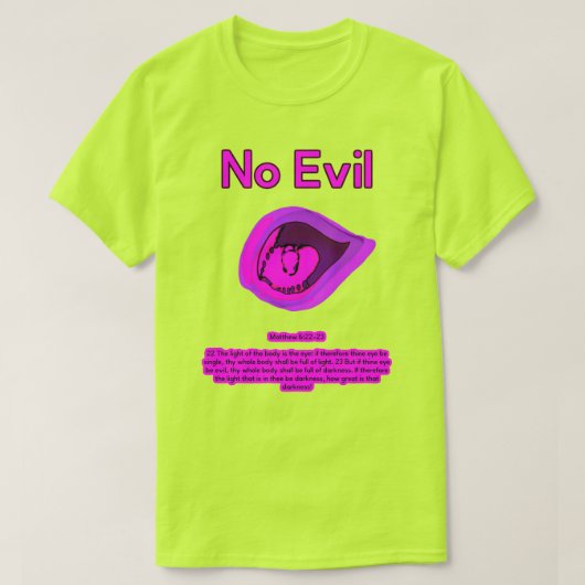 No Evil - Purple Passion - T-Shirt (Design voorkant)