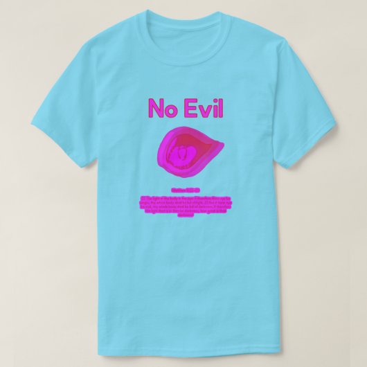 No Evil - Tahitian Sunset Logo- T-Shirt (Design voorkant)