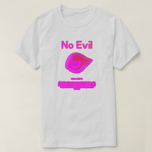 No Evil - Tahitian Sunset Logo- T-shirt (Design voorkant)