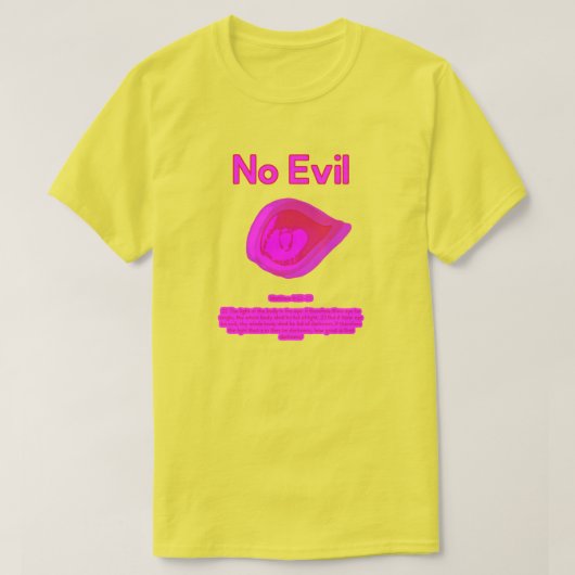 No Evil - Tahitian Sunset Logo- T-Shirt (Design voorkant)