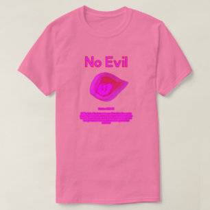 No Evil - Tahitian Sunset Logo- T-shirt