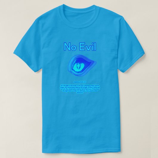 No Evil - Tropical Wave Logo - T-shirt (Design voorkant)