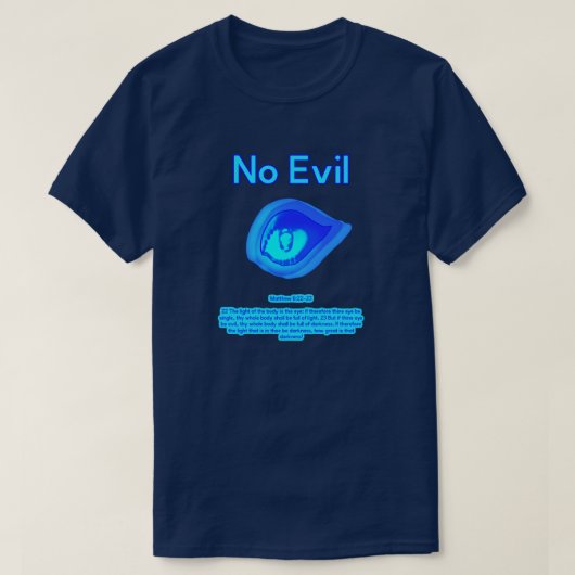 No Evil - Tropical Wave Logo - T-shirt (Design voorkant)