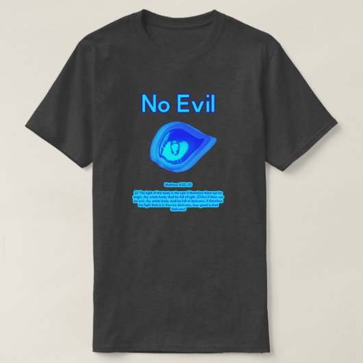 No Evil - Tropische Golf Logo - T-shirt (Design voorkant)