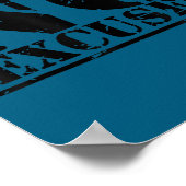 No Excuses Athlete Training Motivation Distressed Poster (Hoek)